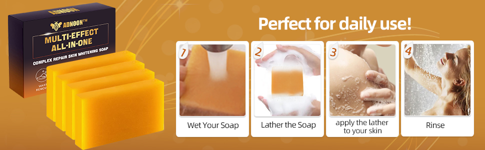 ADNOON® Multi-Effect All-in-One Complex Repair Skin Whitening Soap (Vyvinuto ve spolupráci s předními odborníky na pleť)