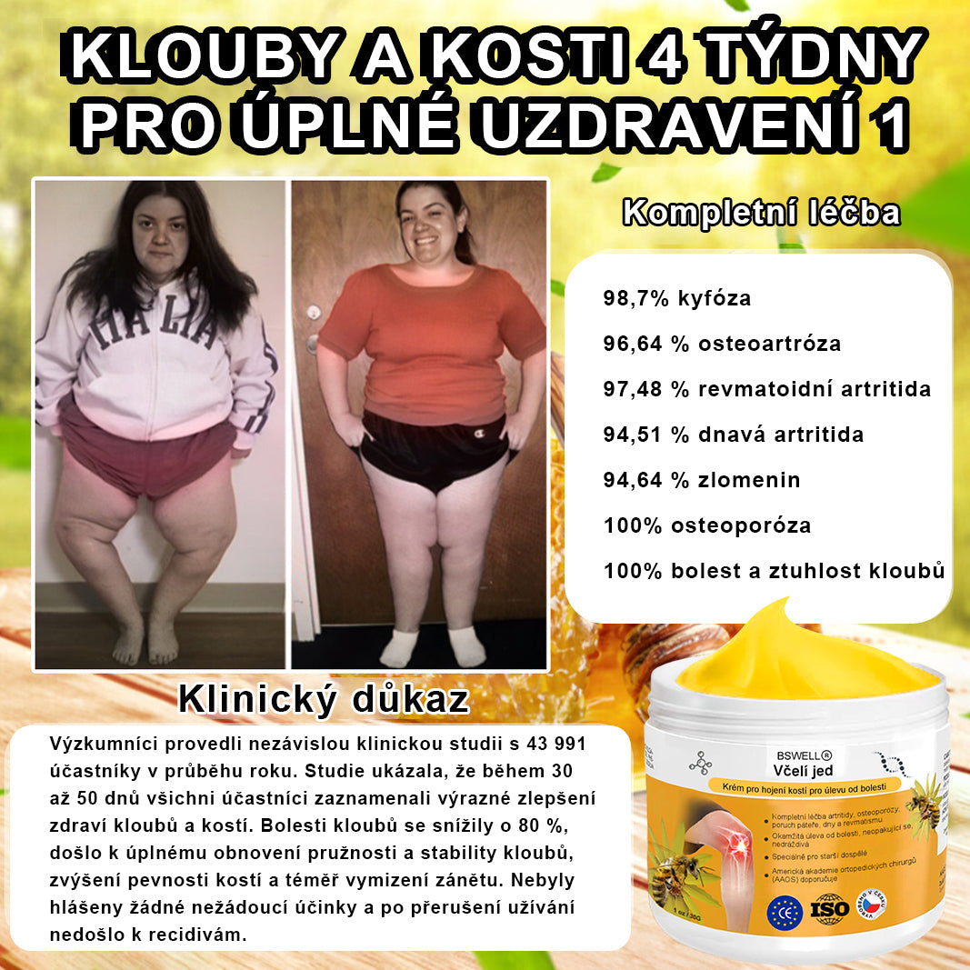 🦵𝐁𝐒𝐖𝐄𝐋𝐋® Včela Jed Proti Bolesti Hojení Kostí Krém👨‍⚕️𝐀𝐀𝐎𝐒 doporučuje (specializuje se na ortopedická onemocnění a bolesti)